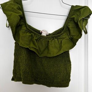 Monteau Los Angeles Ruffled Blouse